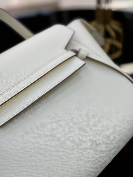 Сумка Celine Belt Micro женский кожа белый 142388-6
