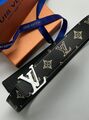 Ремень мужской Louis Vuitton двухсторонний мужской кожа черный 63816-3