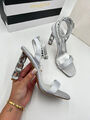 Босоножки Aquazzura женский кожа графитовый 105435-2