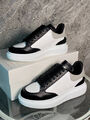 Мужские кеды Alexander McQueen мужской кожа черный 157942-2