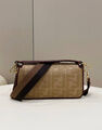 Сумка Fendi Baguette женский текстиль бежевый 142097-5