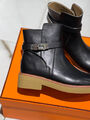 Ботинки Hermès женский кожа черный 134303-3