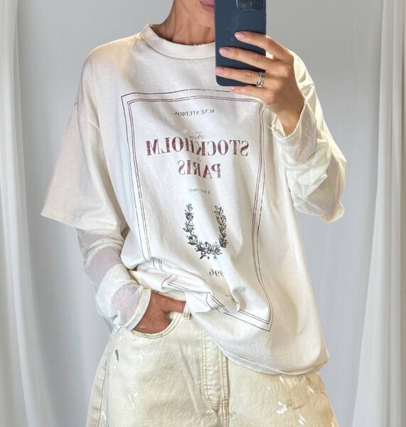 Лонгслив Acne Studios женский белый 195105