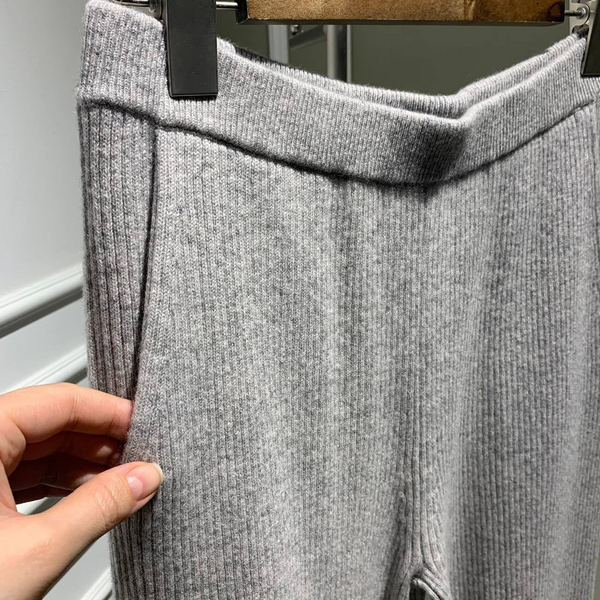 Брюки Brunello Cucinelli женский кашемир графитовый 93645-2