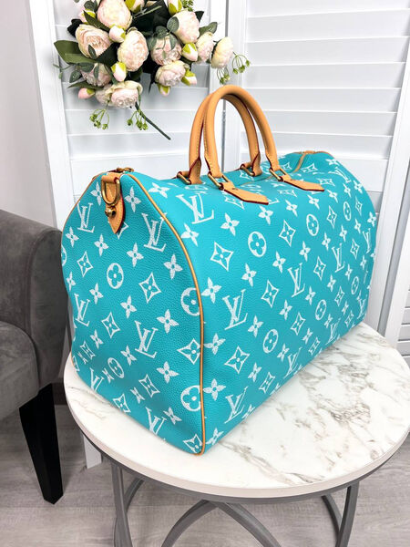 Сумка Louis Vuitton женский кожа бирюзовый 161959-2