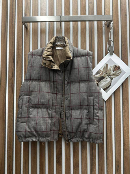 Жилет Brunello Cucinelli женский графитовый 159593-2