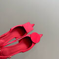 Туфли Jacquemus женский ткань бордовый 150747-2