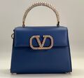 Сумка Valentino женский кожа синий 119409-1