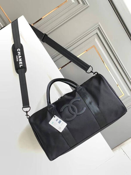 Дорожная сумка Chanel женский текстиль черный 127437-2