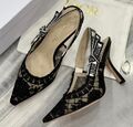 Туфли Christian Dior женский сетка черный 106273-1