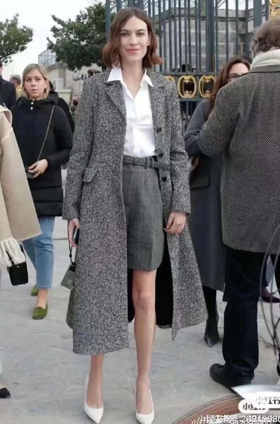 Пальто Christian Dior женский графитовый 125219-2