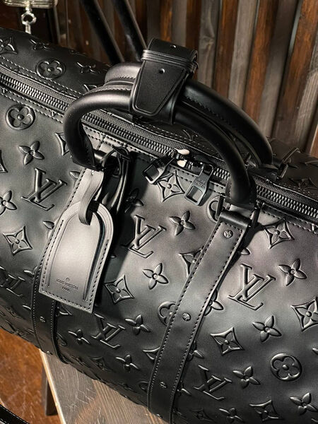 Дорожная сумка Louis Vuitton мужской кожа черный 19229-4
