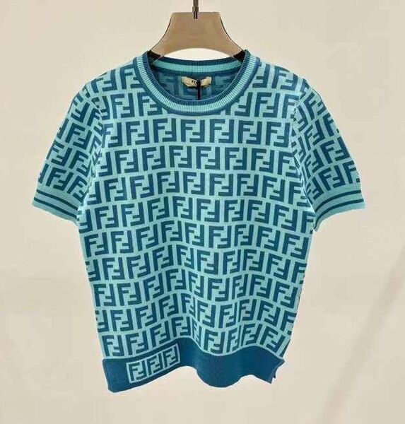 Футболка Fendi женский бирюзовый 148733