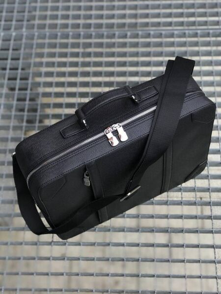 Мужской портфель-рюкзак Louis Vuitton мужской кожа черный 52110-5