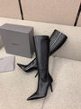 Сапоги Balenciaga женский кожа черный 126028-3