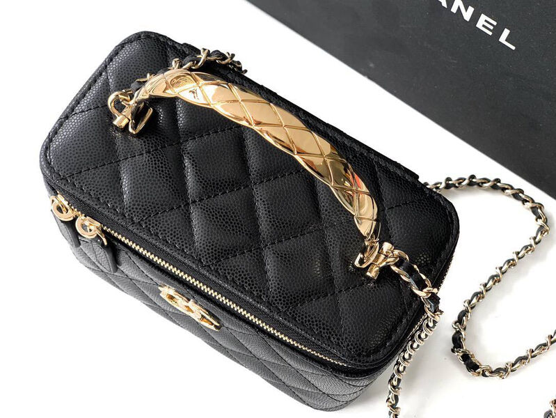 Сумка Chanel женский кожа черный 195079-2