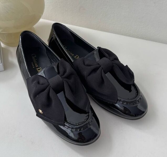 Лоферы Christian Dior женский кожа черный 199943