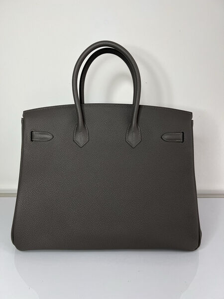 Сумка Hermès Birkin 35 женский кожа графитовый 139837-3