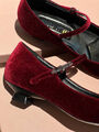 Туфли Miu Miu женский замша бордовый 138770-3
