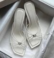 Шлепки Jimmy Choo женский кожа молочный 120840