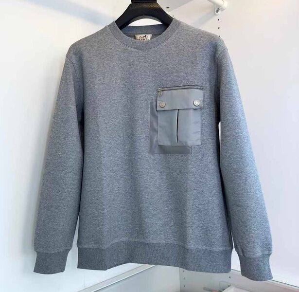 Мужской свитшот Hermès мужской графитовый 161258
