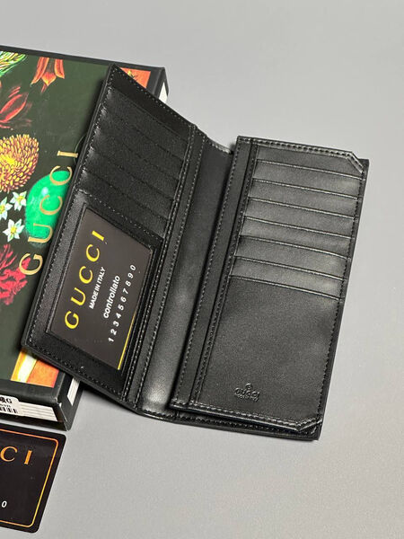 Мужской портмоне Gucci мужской канва графитовый 154016-4