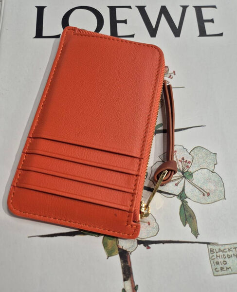 Картхолдер Loewe женский кожа бордовый 186087-2