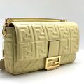 Сумка Fendi Baguette женский кожа горчичный 74679-3