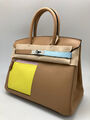 Сумка Hermès Birkin 30 ручная работа женский кожа бежевый 100592-2