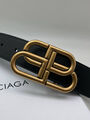 Женский ремень Balenciaga женский кожа черный 139058-2