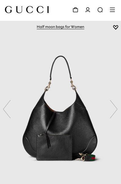 Сумка Gucci женский кожа черный 175445-2