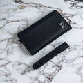 Мужской кошелек Louis Vuitton мужской кожа черный 52025-7