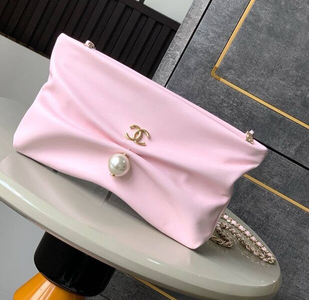 Сумка Chanel женский кожа розовый 194338