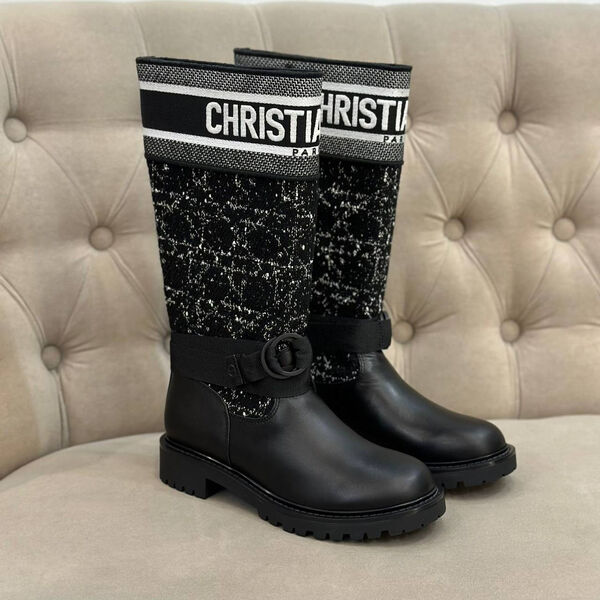 Сапоги Christian Dior женский кожа черный 132276-2