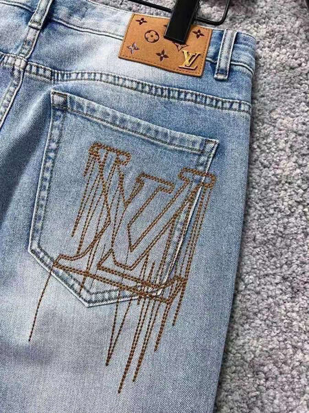 Мужские джинсы Louis Vuitton мужской джинса бирюзовый 118992-3
