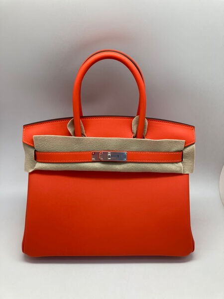 Сумка Hermès Birkin 30 женский оранжевый 75318-2