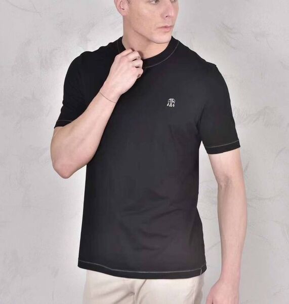 Мужская футболка Brunello Cucinelli мужской черный 155103