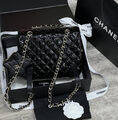 Рюкзак Chanel женский кожа черный 134687-2