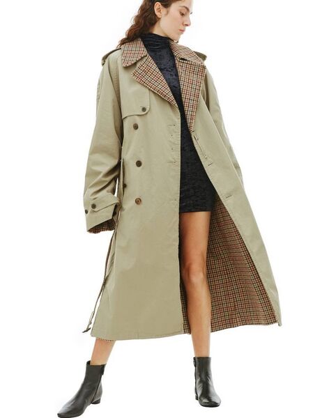 Плащ двухсторонний Balenciaga женский графитовый 179889
