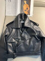 Куртка Saint Laurent женский кожа черный 159547-3