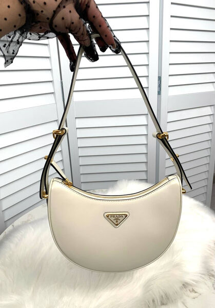 Сумка Prada женский кожа белый 131219-9