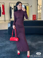 Сумка Alaïa женский кожа бордовый 152509-5