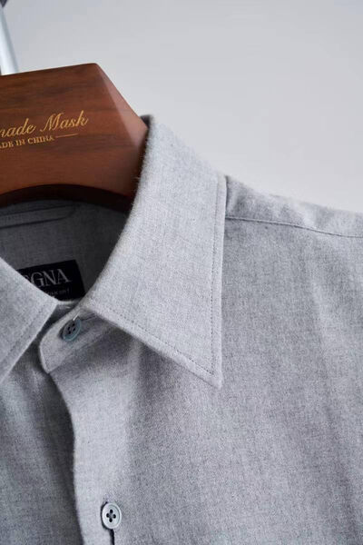 Мужская рубашка Zegna мужской графитовый 133347-4