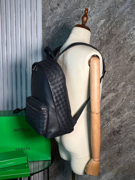 Мужской рюкзак Bottega Veneta мужской кожа черный 152927-3