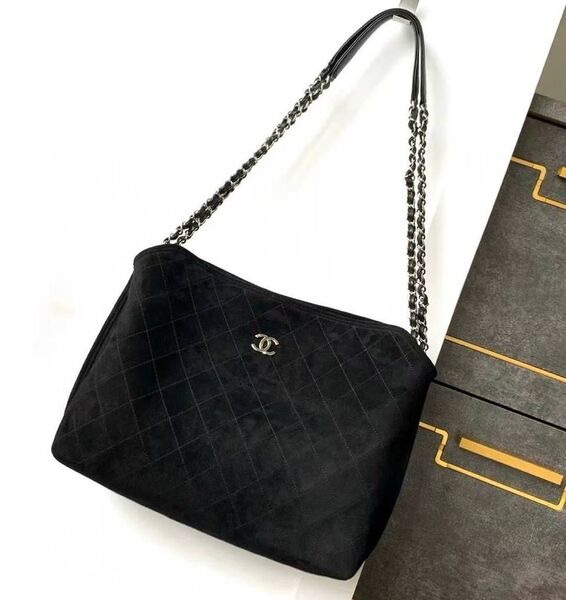 Сумка Chanel женский замша черный 179257
