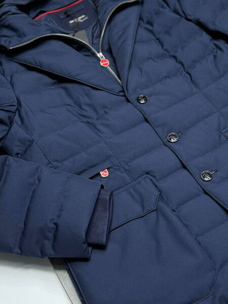 Мужской пуховик Kiton мужской синий 165318-6
