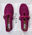 Балетки Alaïa женский кожа бордовый 188492-3