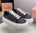 Кеды Miu Miu женский кожа черный 136072-1