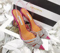 Босоножки Aquazzura женский кожа розовый 11701-1
