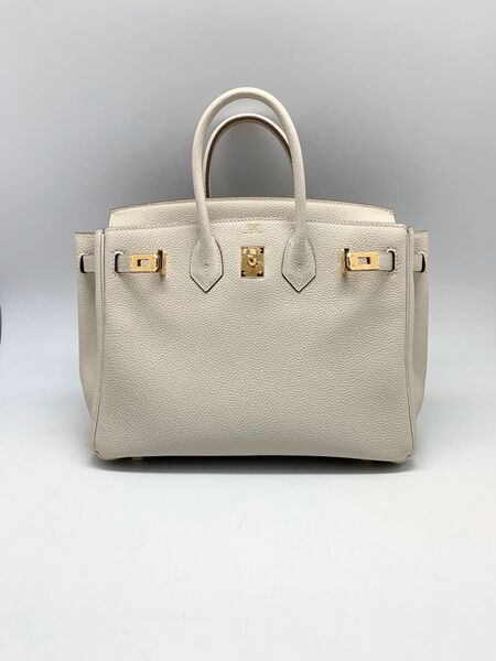 Сумка Hermès Birkin 30 ручная работа женский кожа белый 75333-4